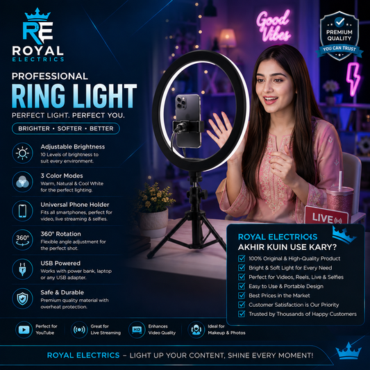 โจ Shine Like a Pro with Royal Electrics Ring Light