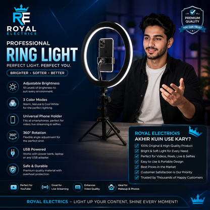 ✨ Shine Like a Pro with Royal Electrics Ring Light