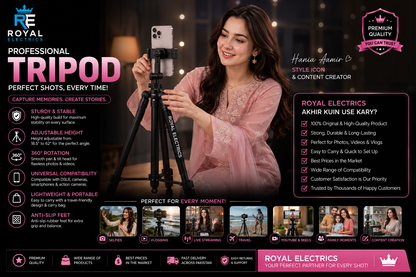 📸 Capture Every Perfect Moment with Royal Electrics Tripod