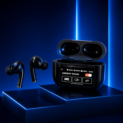 Royal Electrics A9 Pro ANC/ENC Wireless Earbuds with Smart Touch Display